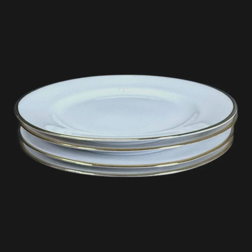 PIER 1 Gold Rim White 7.5